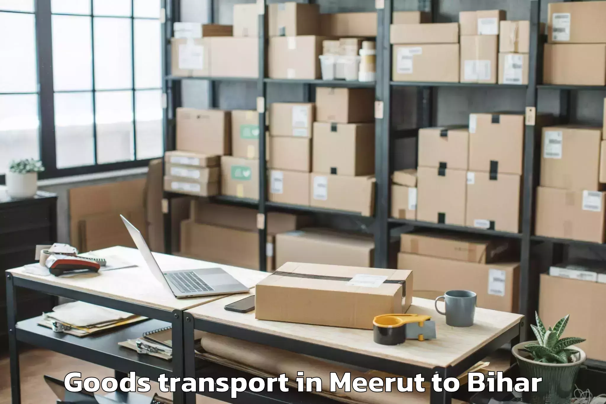 Discover Meerut to Beldour Goods Transport